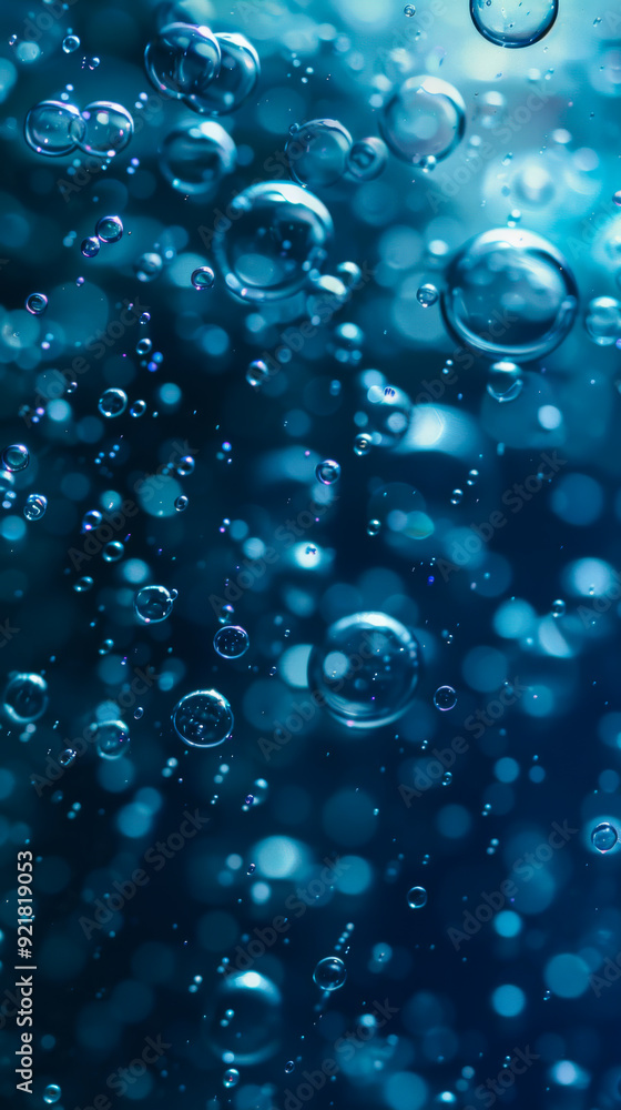 Close up of soapy water with bubbles. Dark blue and blue color of water with soap. Concept of washing, cleaning. Close up of soapy water with bubbles. Dark blue and blue color of water with soap. Concept of washing, cleaning.