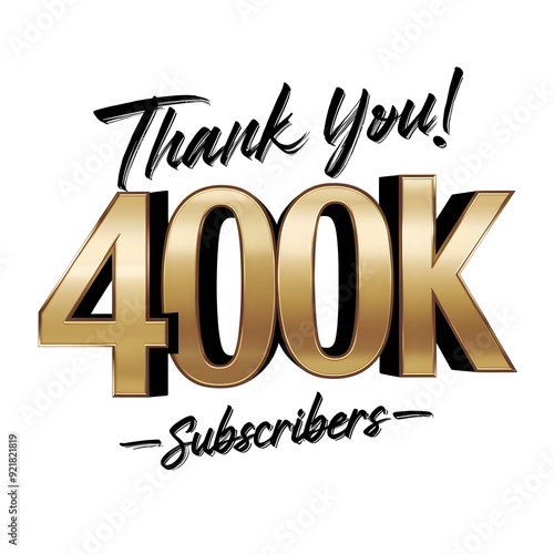 Golden Celebration: 400K Subscribers Banner	