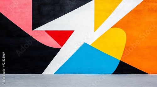 Dynamic street graffiti, with bright hues and bold, angular designs, reflecting the pulse of the city and urban artistry. Suitable for edgy, modern visuals