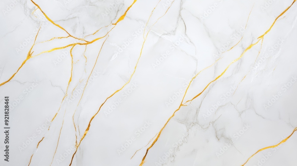Fototapeta premium Elegant marble with gold accents