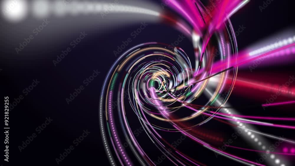Fantastic video animation with particle stripe object in slow motion, 4096x2304 loop 4K Fantastic video animation with particle stripe object in slow motion, 4096x2304 loop 4K