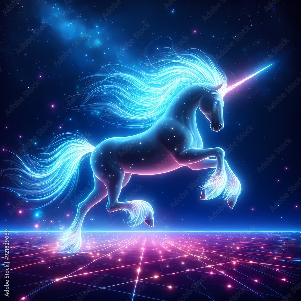 Neon Unicorn Midnight Run Neon Unicorn Midnight Run