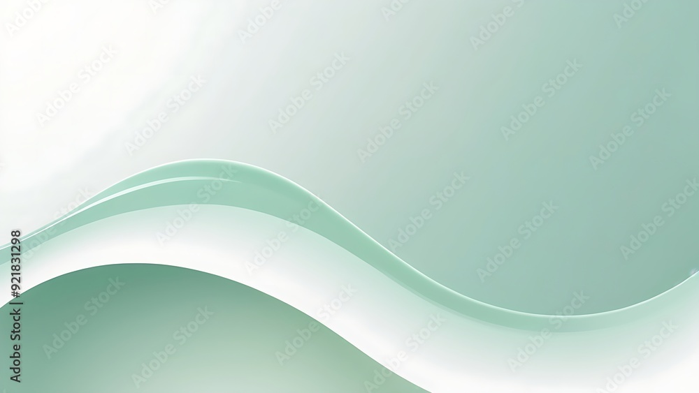 Abstract background with curved lines in pastel green and white. Perfect for digital presentations, web design, or artistic projects. Abstract background with curved lines in pastel green and white. Perfect for digital presentations, web design, or artistic projects.