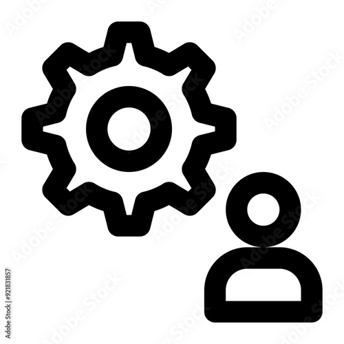 account setting, account setup, user account, settings, configuration, user preferences outline icon