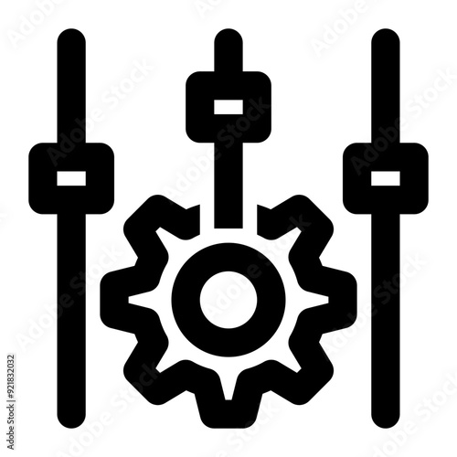 control, options, setting, equalizer, control panel, manual mode, configuration outline icon