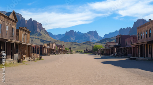 Experience the rugged charm of the wild wild west, where tales of outlaws and lawmen come alive in dusty ghost towns and saloons photo