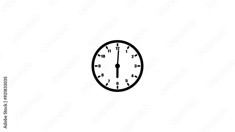 clock icon countdown 24 hour day fast speed. circle 360 degree rotation animation. clock icon countdown 24 hour day fast speed. circle 360 degree rotation animation.