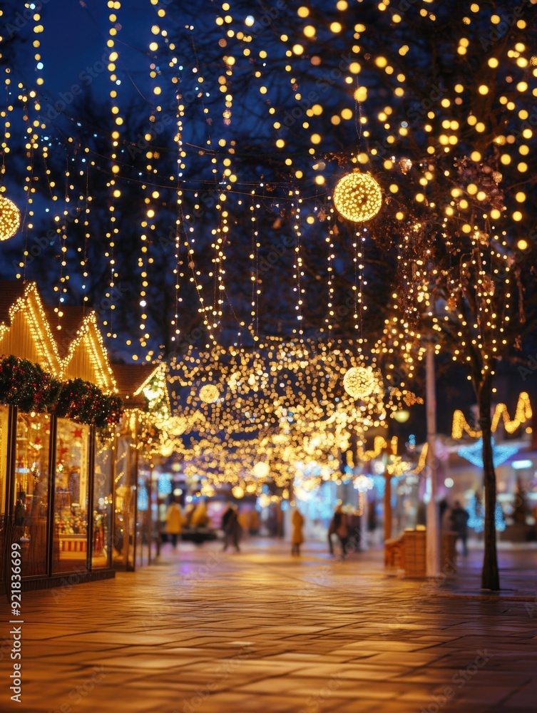 Obraz premium Christmas Street Lighting