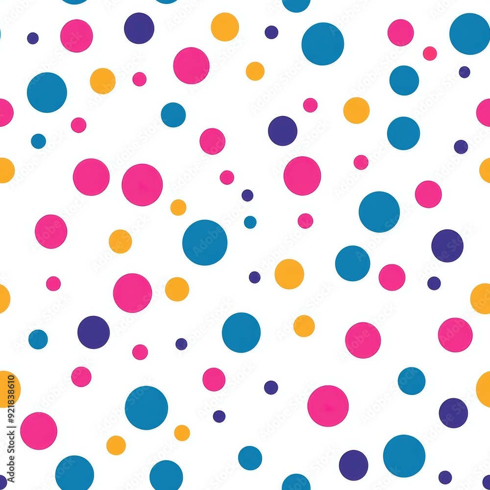 Colorful Polka Dot Seamless Pattern Colorful Polka Dot Seamless Pattern