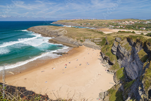 Obraz na płótnie Antuerta Beach in Cantabria w salonie