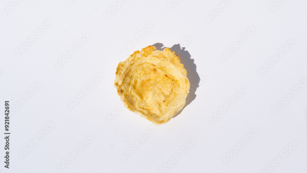 Minimalist Display of One Emping Cracker on White Minimalist Display of One Emping Cracker on White