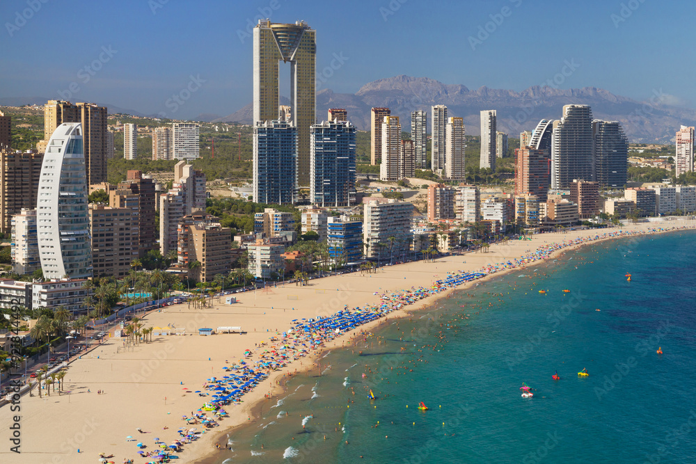 Poniente Beach in Benidorm