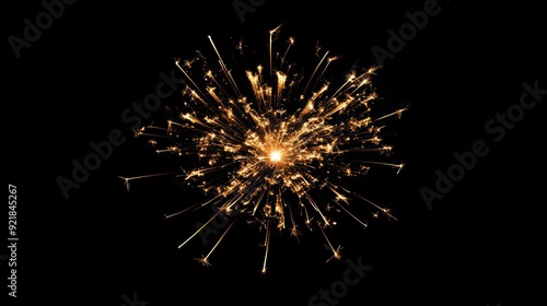 Wallpaper Mural A single sparkler burning brightly against a black background. Torontodigital.ca