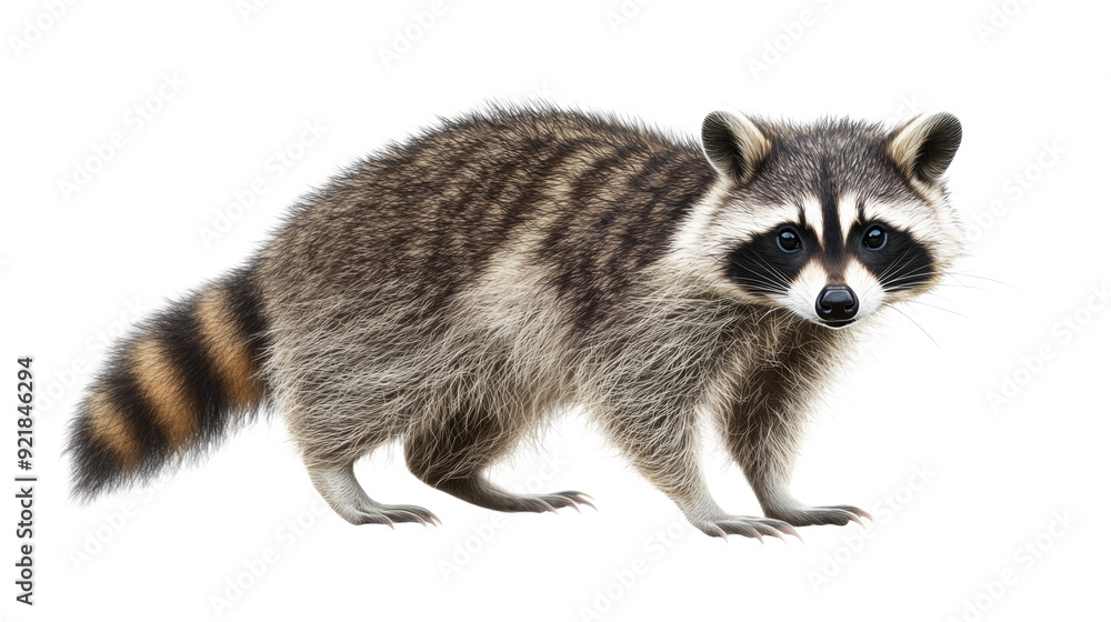 Fototapeta premium Curious Raccoon Looking