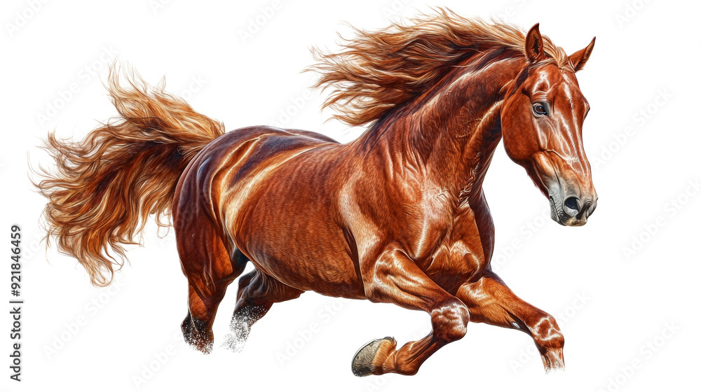 Obraz premium Powerful Chestnut Horse