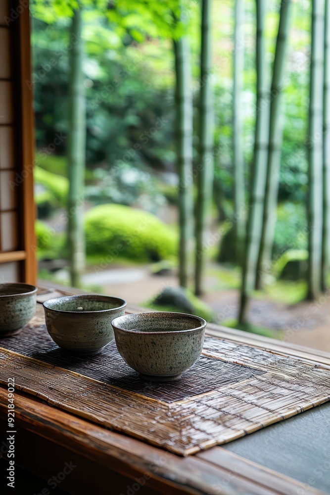 Tea Ceremony in a Bamboo Garden Tea Ceremony in a Bamboo Garden