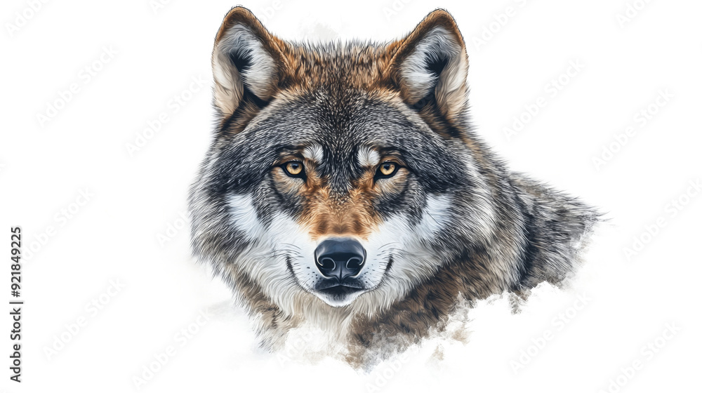 Close-up portrait of a wolf Close-up portrait of a wolf
