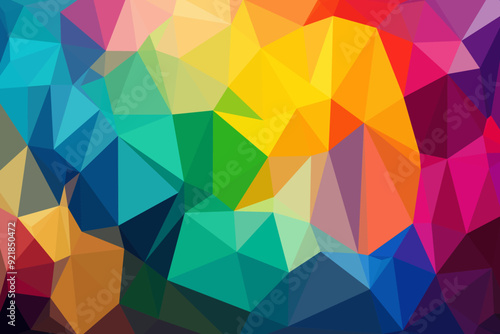 abstract colorful gradient multicolored polygonal mosaic background