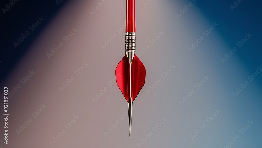Close up shot red darts arrow Close up shot red darts arrow
