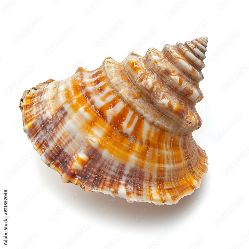 Seashells white background, the animals that have a hard shell as a shield to help them survive safely Seashells white background, the animals that have a hard shell as a shield to help them survive safely