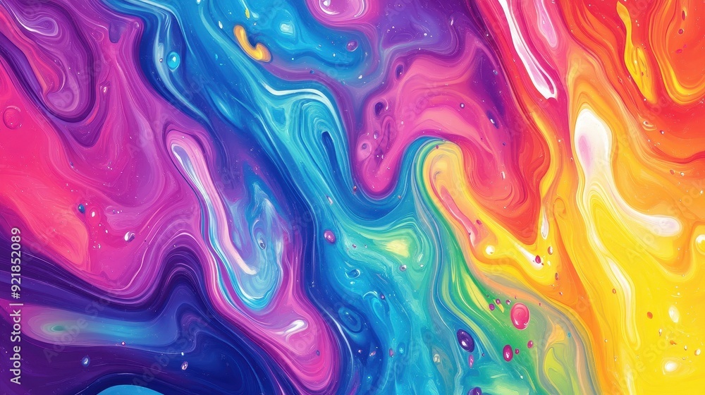 Vibrant and dynamic fluid abstract background with swirling and whirling patterns of liquid colors Vibrant and dynamic fluid abstract background with swirling and whirling patterns of liquid colors
