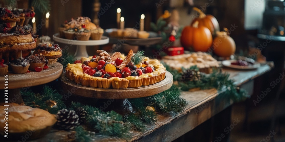 Fototapeta premium Food platter with variety