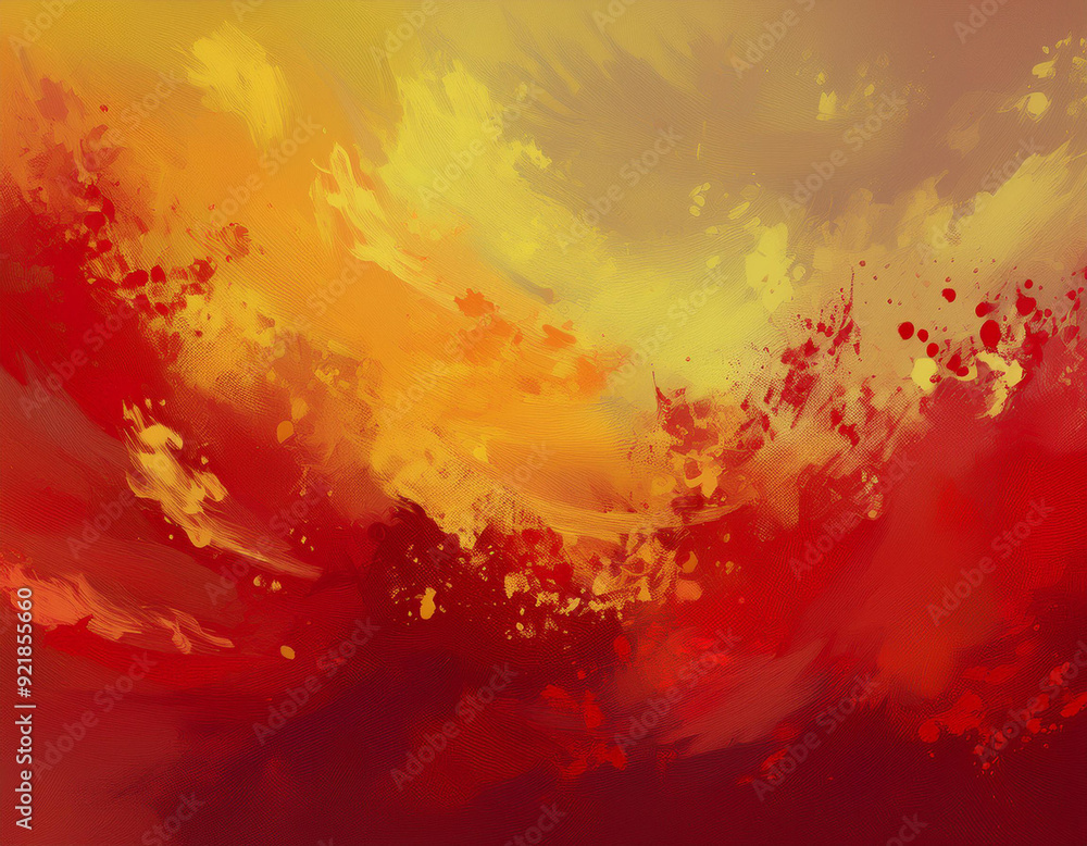 Obraz premium Abstract Autumn Gradient Background Deep Red to Soft Yellow Color Blend