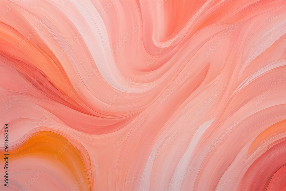 Abstract art background. Oil painting on canvas. New trending PANTONE 13-1023 Peach Fuzz colour of 2024 year Abstract art background. Oil painting on canvas. New trending PANTONE 13-1023 Peach Fuzz colour of 2024 year