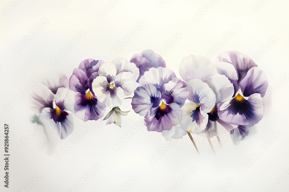 Obraz premium 美しいパンジーの花