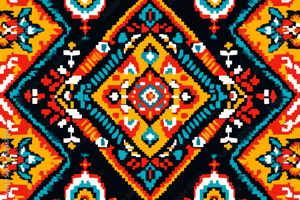 traditional Chilian embroidered pattern traditional Chilian embroidered pattern