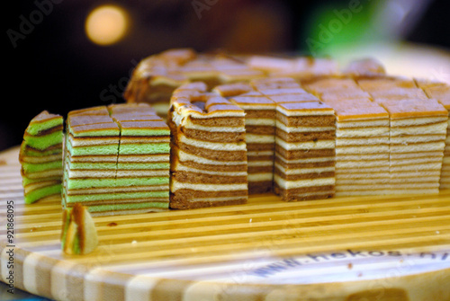 Obraz na plátně Spekkoek an Indonesian speciality