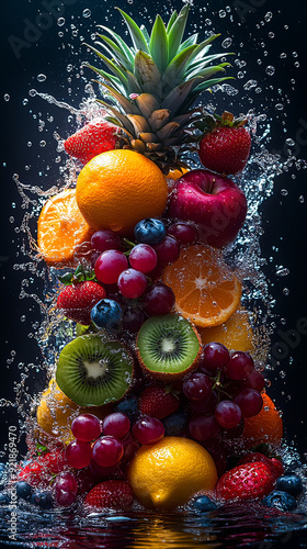 summer fruits on the water