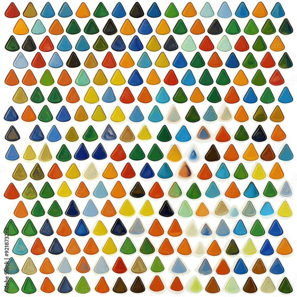 Colorful Triangle Pattern Background Texture
