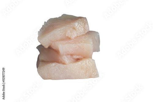 sliced ​​chicken breast on a transparent background