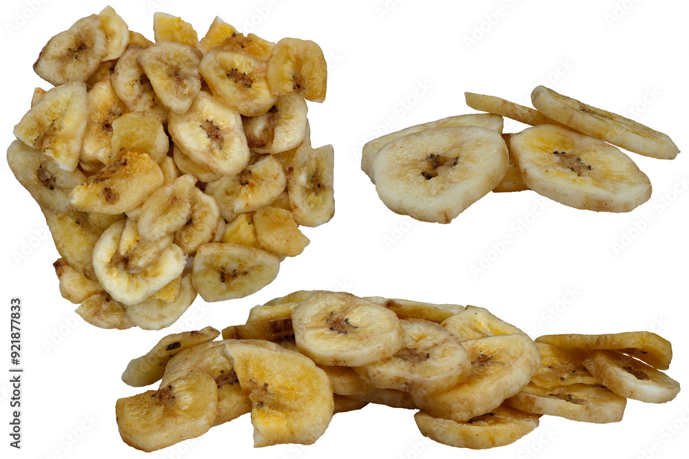 banana chips on a transparent background banana chips on a transparent background