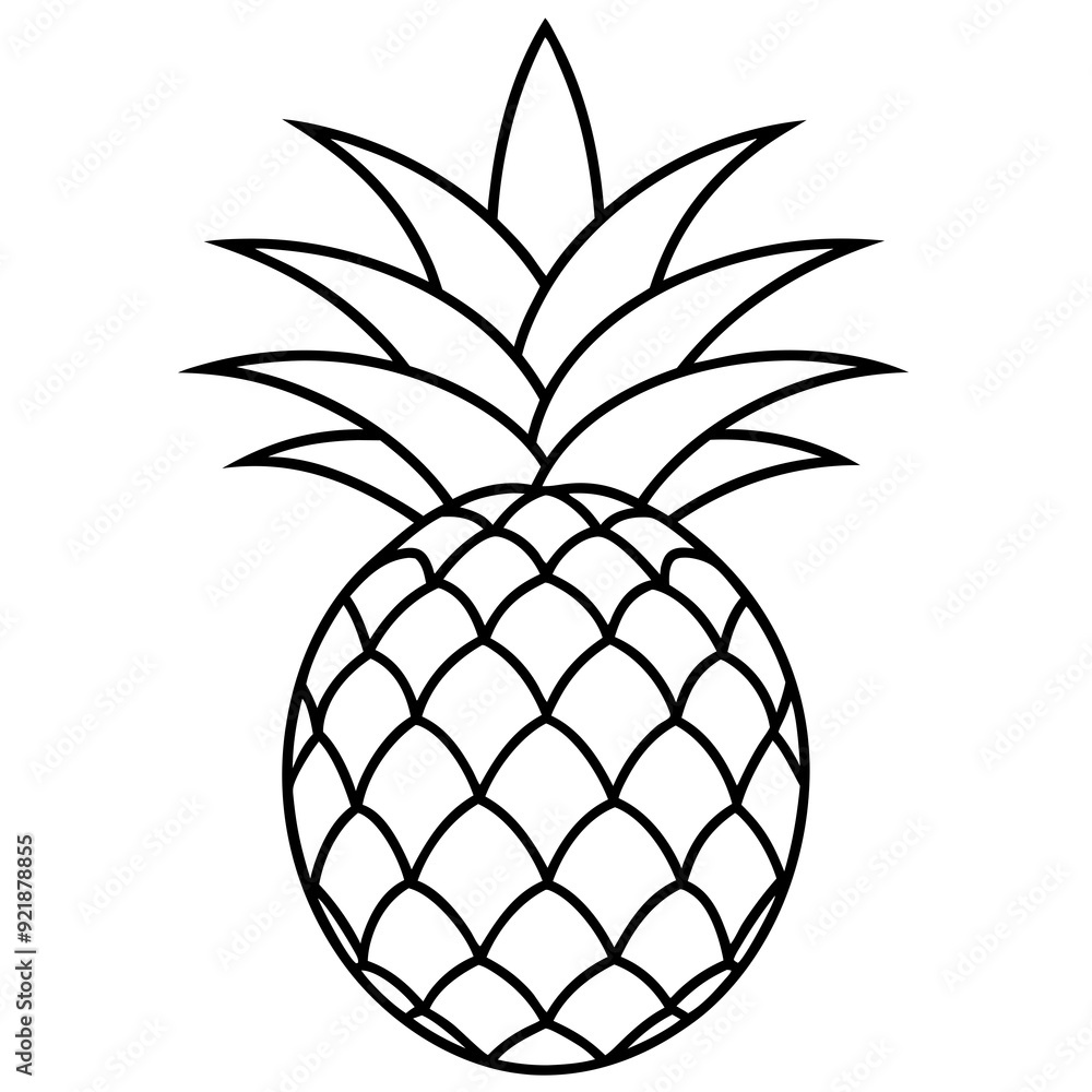 Obraz premium pineapple isolated on white