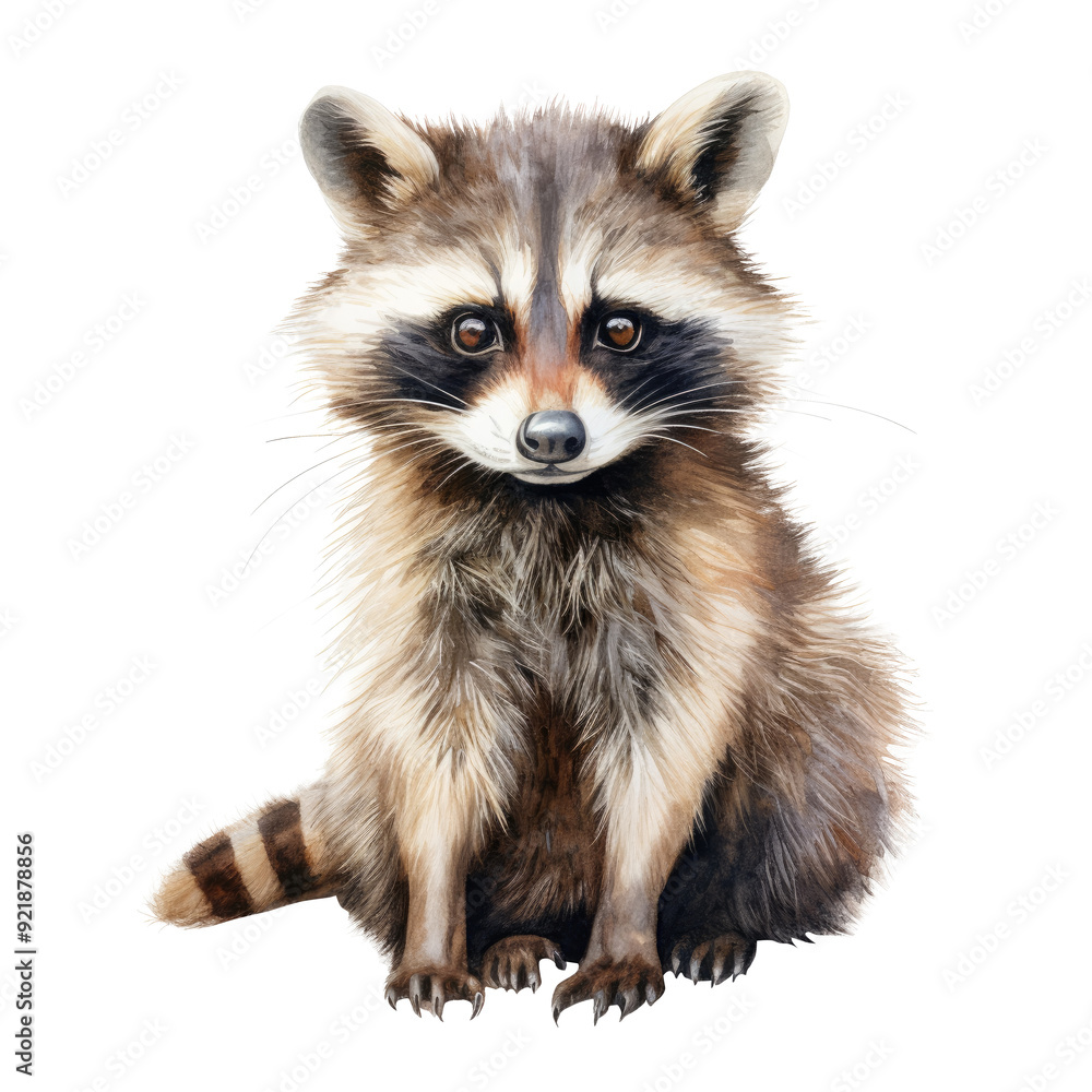Raccoon Sitting Clipart Illustration Raccoon Sitting Clipart Illustration