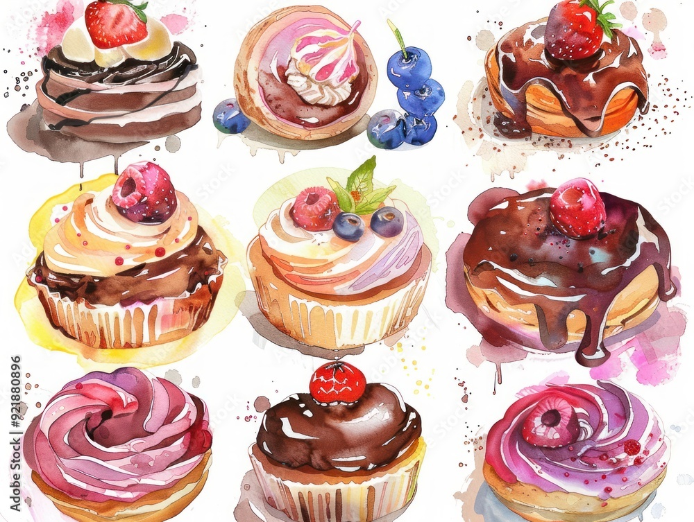 set of cakes set of cakes