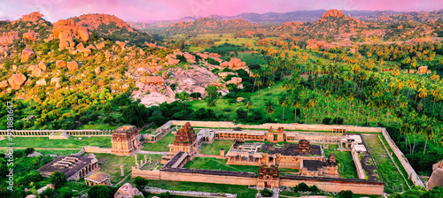 Photography Aerial View of Achyutaraya Temple, Hampi