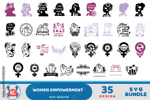 Set of Women Empowerment SVG Design