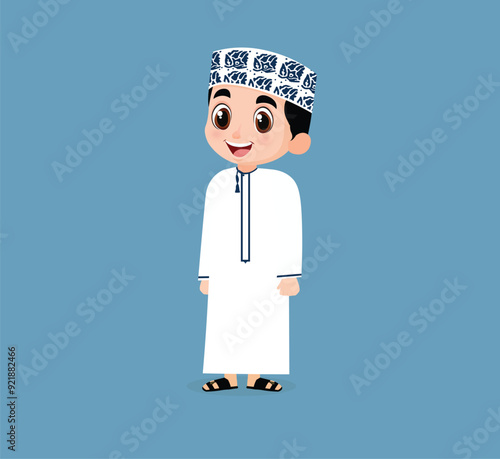 Omani boy wearing dress of Oman