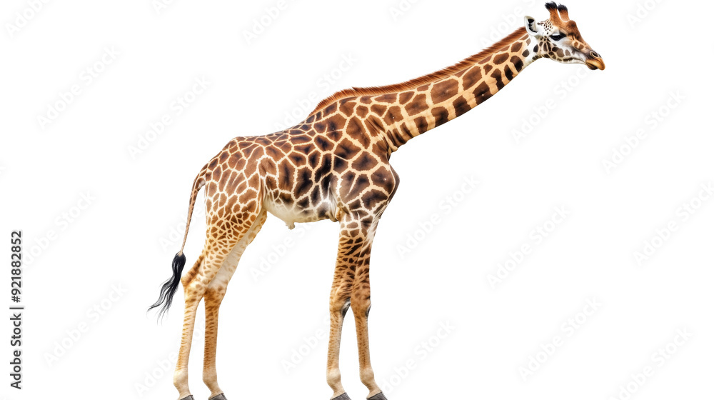 Obraz premium Giraffe Standing Tall Against