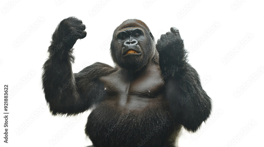Powerful Gorilla Flexing Powerful Gorilla Flexing