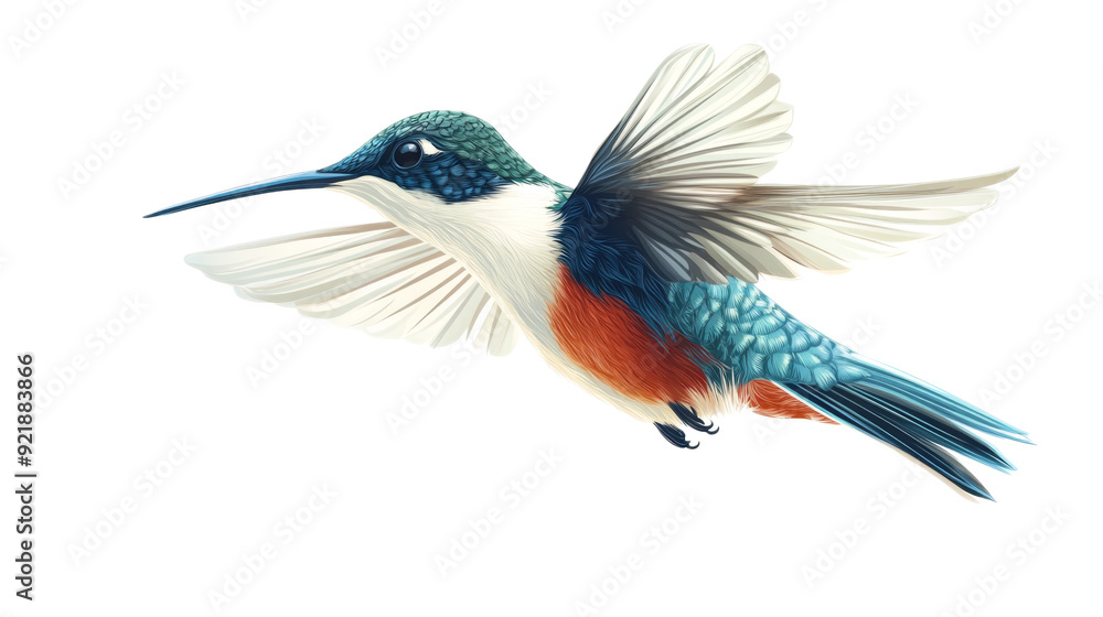 Obraz premium Hummingbird in Flight,