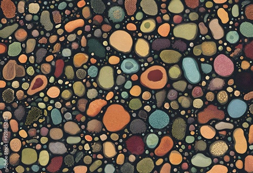 Wallpaper Mural Microbial Background - Perfect for Back to School, Educational Decor, and Scientific Art Torontodigital.ca