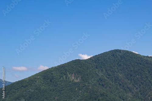 mountain landscape with blue sky