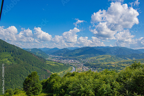 view of the valley of the mountains