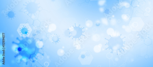 chemistry and virus banner