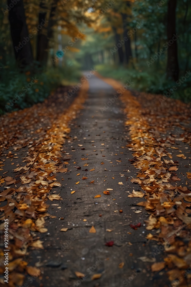 Fototapeta premium path in autumn forest