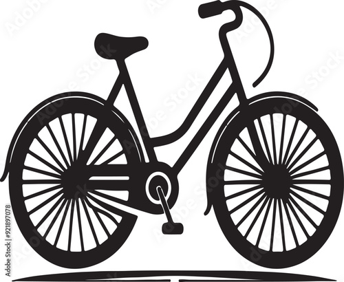 bicycle silhouette design icon vector illustration